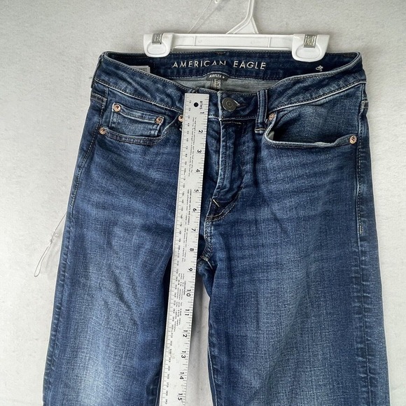 American Eagle Men's Airflex+ Stretch Straight Leg Blue Denim Jeans 28 X 30 - Picture 5 of 11